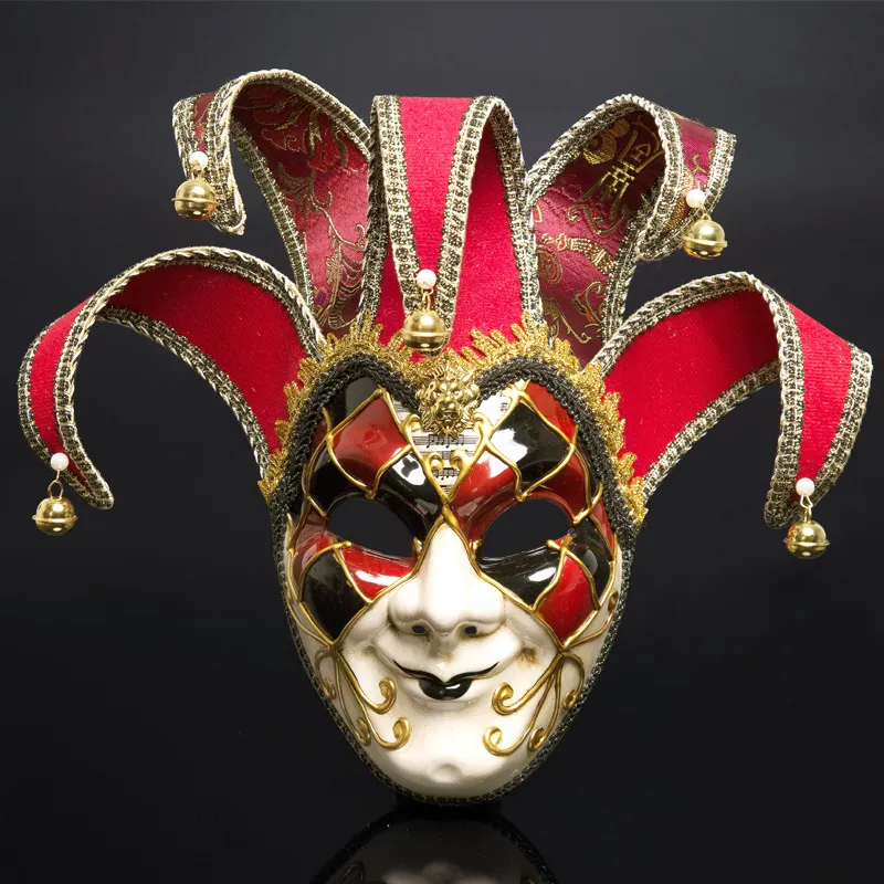 Italy Venice style mask 44*17cm Christmas masquerade Plastic Full Face Antique mask For Cosplay Night Club