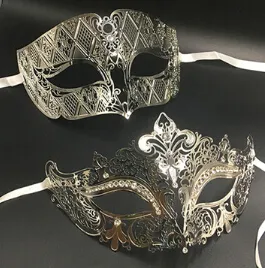 Metall Filigrane Strass Venezianische Maskerade Paar Maske Paar Ball Event Hochzeit Party Maske Kostüm MÄNNER FRAUEN277k