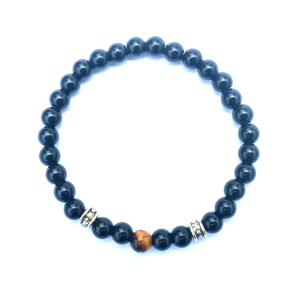 10-teiliges Set Edelstein-Perlen-Armband, 6 mm, Bild-Jaspis-Armband für Männer und Frauen, handgefertigter Schmuck290R