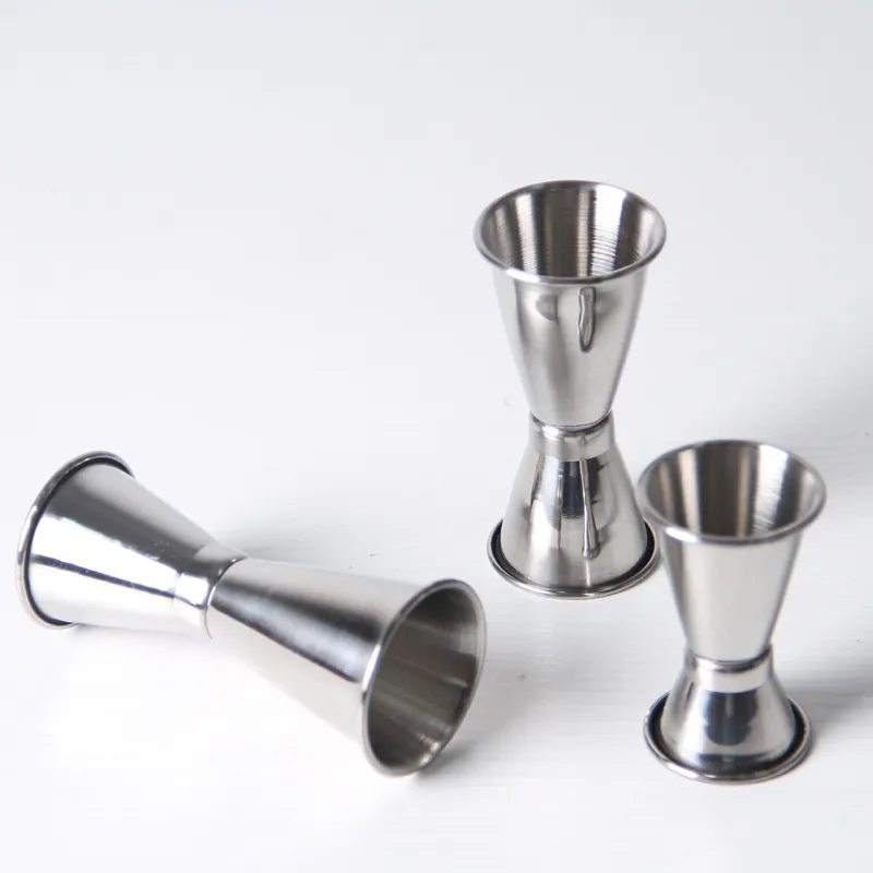 S/M/L stainless Steel Double Jigger Shot Drink Measure Cup Cocktail Drink wine bar shaker ounce double cup