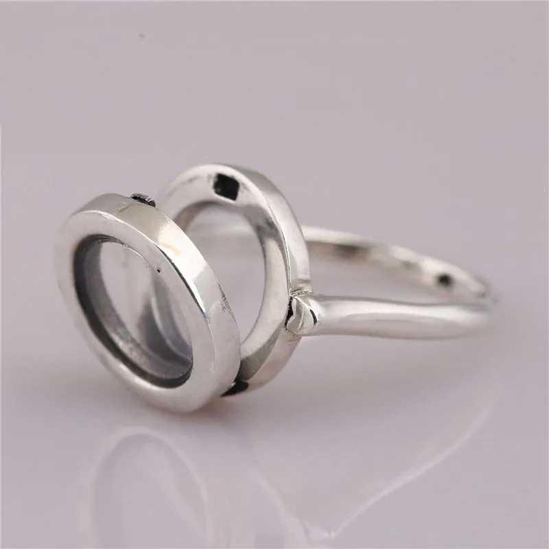 NEU Trendy 925 Sterling Silber Fashion Signature Floating Ledica Ring für Frauen Hochzeitsfeier Geschenk Fine Europe Schmuck Original D128222234