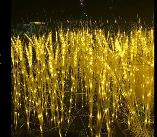 Lampe LED en forme de semis de blé, 12 pièces, lampe à roseau, décoration extérieure, lumières de noël, lumière au sol, nouvelle collection, 2800