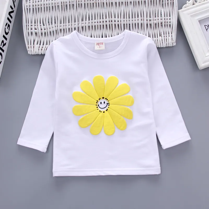 Kids Girls Clothing Suit Flower Automn Coat T-shirt Pantal