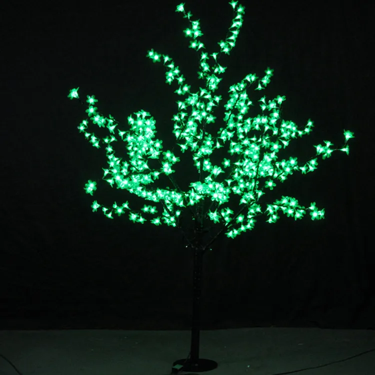 LEDクリスマスチェリーブロッサムツリーライトLED電球1 5m高さ110 220V 7色RainProof254S