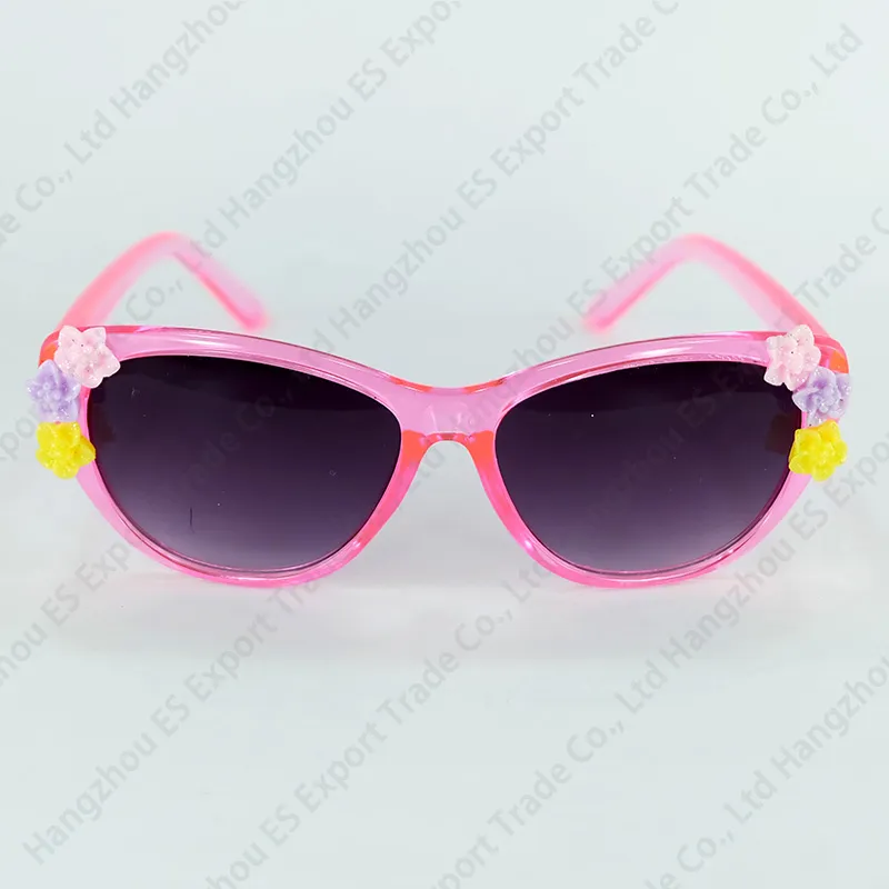Ojo de gato barroco Gafas de sol para niños con flores Gafas de sol para niños Chica Bonita Sombra Gafas UV400 es Whole264Z