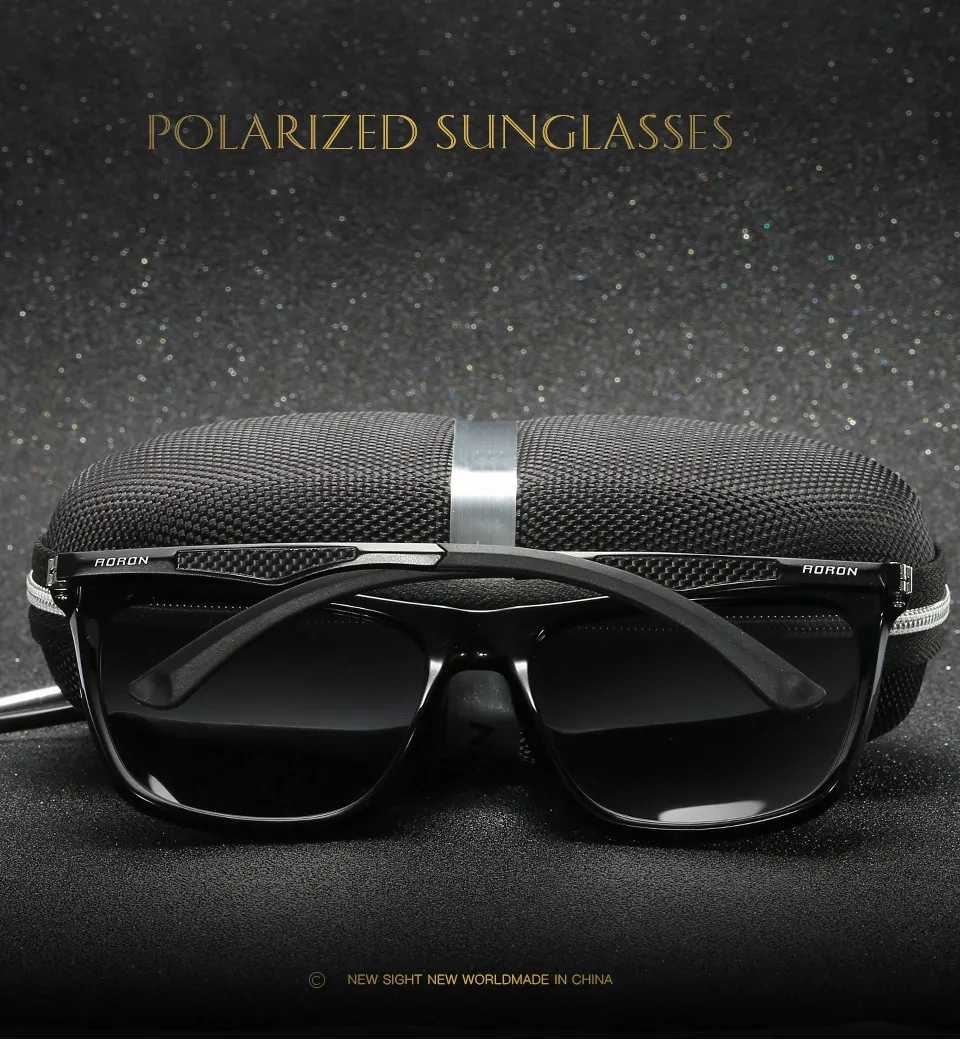 UV400 nieuwe mode sport gepolariseerde zonnebril flash bril bril al-mg poten nacht vision-bril rijden rijden vissen op mannen a536293v