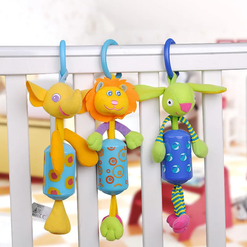 Großhandel Sozzy Queen Babyspielzeugbett hängende Plüschpuppe Windglocke Glockenspiel Tierrasseln 11 Stil Mischungsauftrag