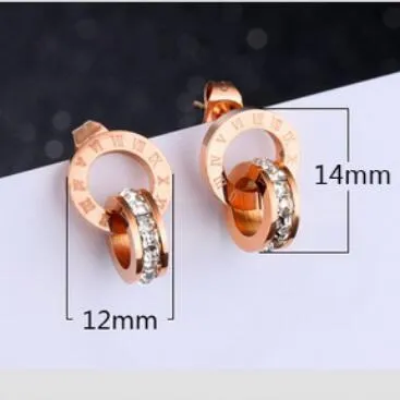 smycken smyckesuppsättningar för kvinnor rosguld färg dubbel ringar örnar halsband titanium stål set fasion203h