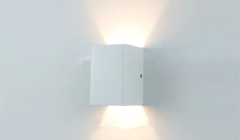 LEDベッドルームベッドサイドウォールランプシンプルモダンホワイトメタルウォールスコンセクリエイティブエルコリドーアイルエントランス階段ライト261Z