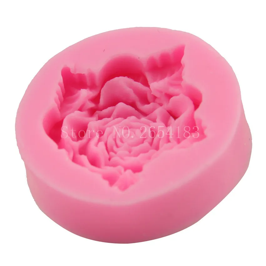 Flower Rose with Lace Silicone Fondant Soap 3D Cake Mold Cupcake Jelly Candy Chocolate Decoration Baking Tool Moulds FQ1970341M