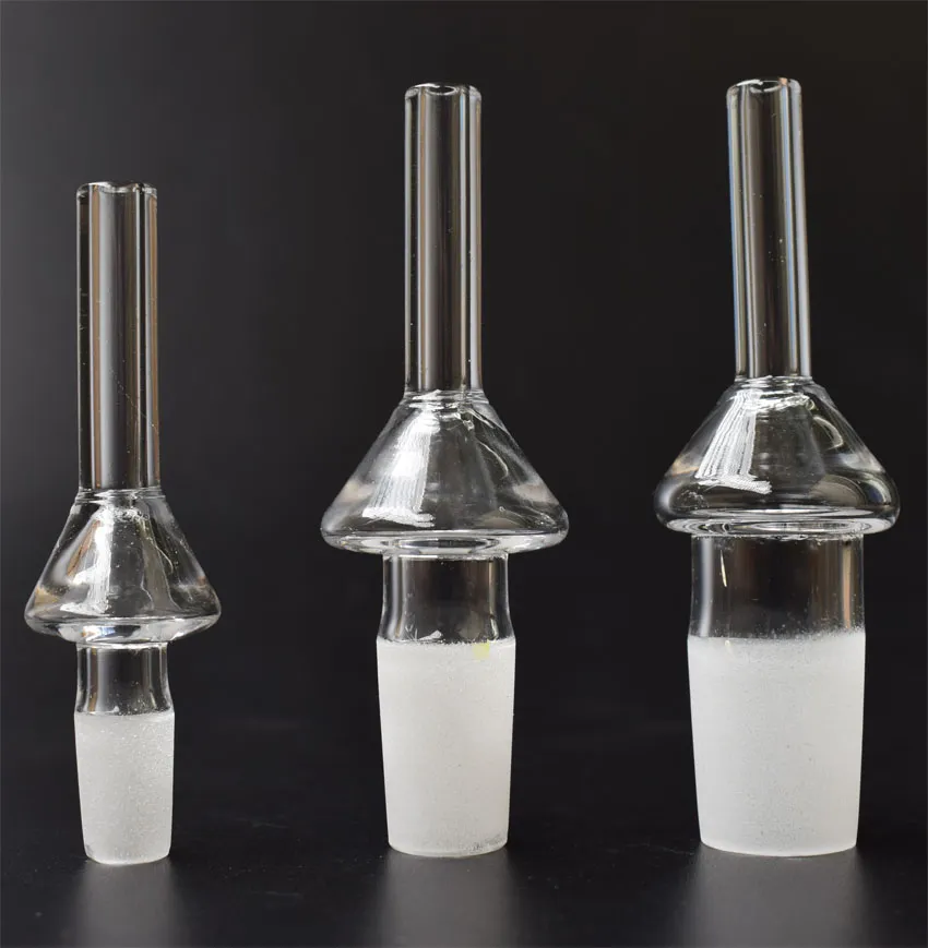 Qualitäts-Quarz-Tip Tropfspitzen domeless Quarz Nagel 10mm 14mm 18mm Inverted Nagel für Mini Nectar Collector Glaspfeifen-Set