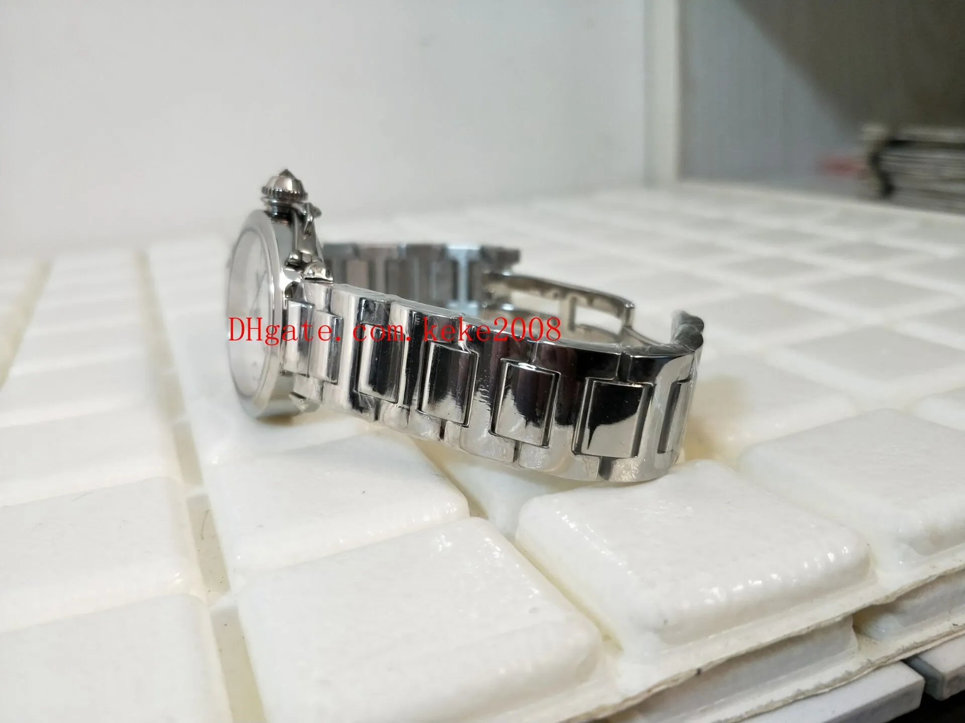 Luxury High quality Wristwatches W31074M7 W3140002 Stainless Steel 35mm White Dial VK Quartz Chronograph Working Unisex Mens Watch252K