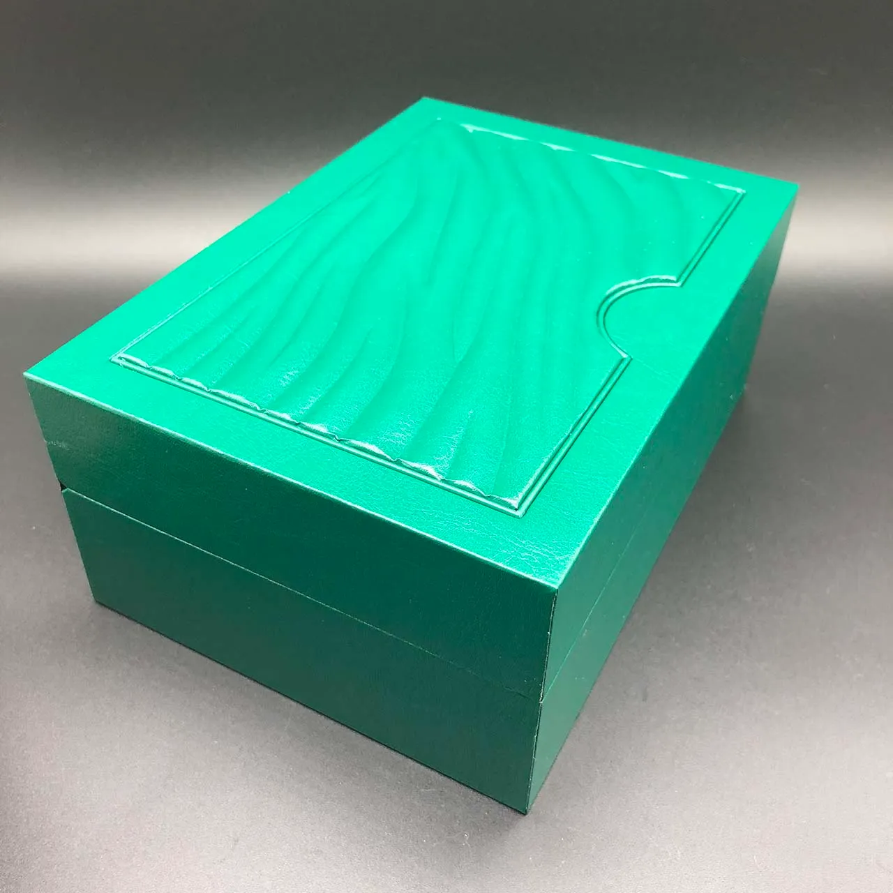 Caja de regalo de calidad para relojes, color verde oscuro, para cajas SOLEX, relojes, folletos, etiquetas y papeles en inglés, cajas de relojes suizos To185q