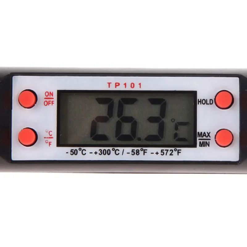 5,9 pouces de qualité alimentaire LCD Écran Habor Digital Viande Thermomètre BBQ Hold Fonction pour la cuisine Cuisine Food Grill BBQ Viande Candy