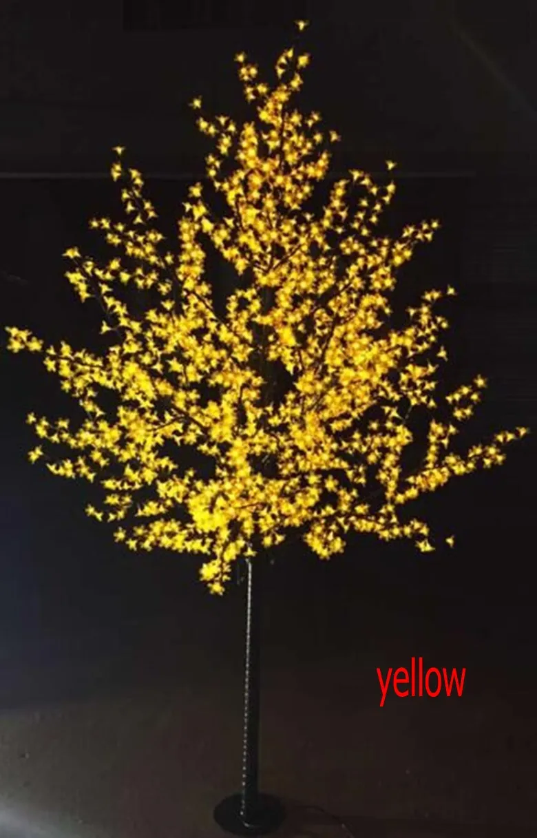 LED artificiale fiore di ciliegio albero luce di Natale luce 1248 pezzi lampadine a LED 2 m 6 5 piedi altezza 110 220VAC antipioggia uso esterno S216I