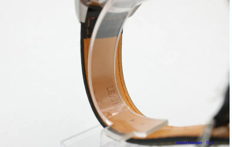 Hoogwaardige mannen MP4 12c Automatisch mechanisch horloge zwart tricolor roestvrijstalen wijzerplaat lederen band 45 mm289w