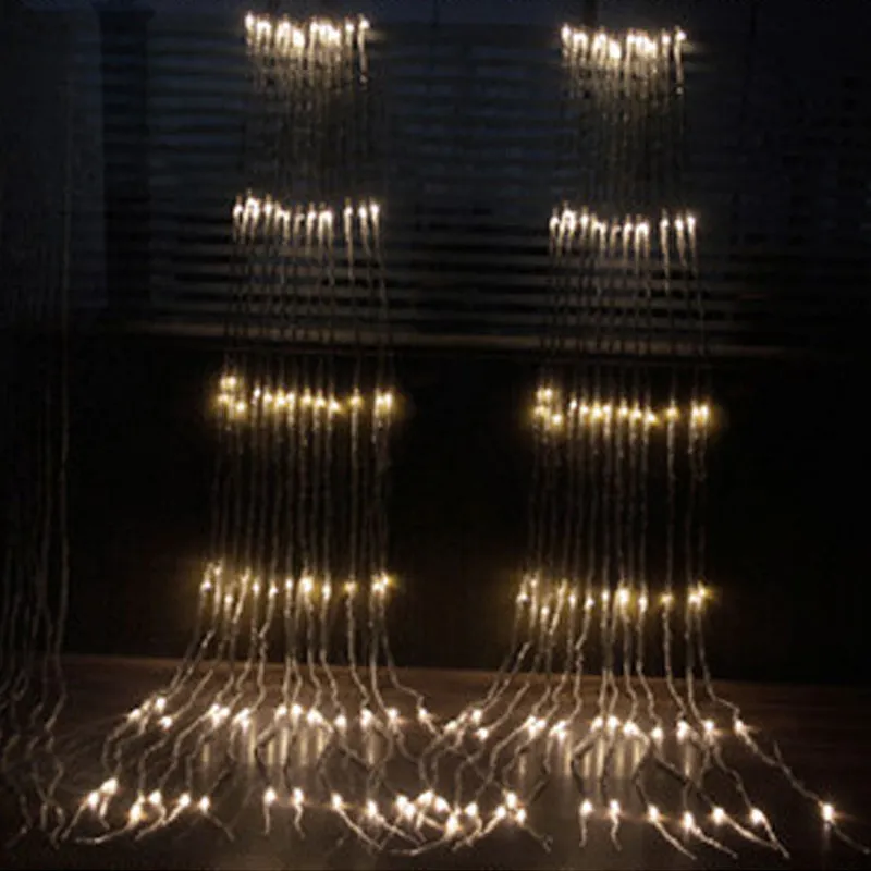 3x3M 6x3M Impermeabile LED Cascata Ghiacciolo Luci della stringa della tenda Festa di Natale Luce la decorazione del giardino di nozze264m