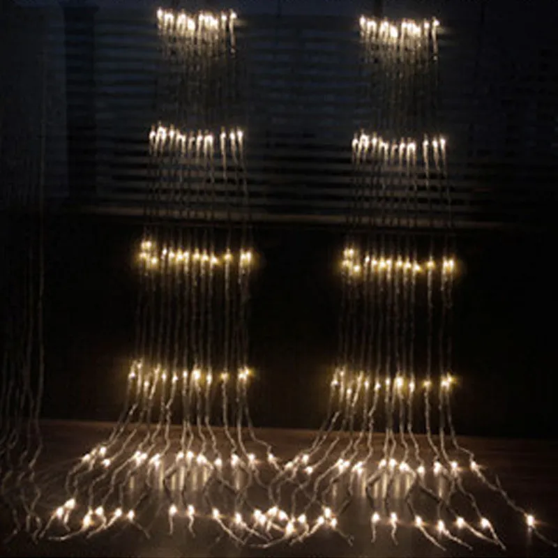 3x3M 6x3M Waterproof LED Waterfall Icicle Curtain String Lights Party Holiday Christmas Light for Wedding Garden Decoration2262