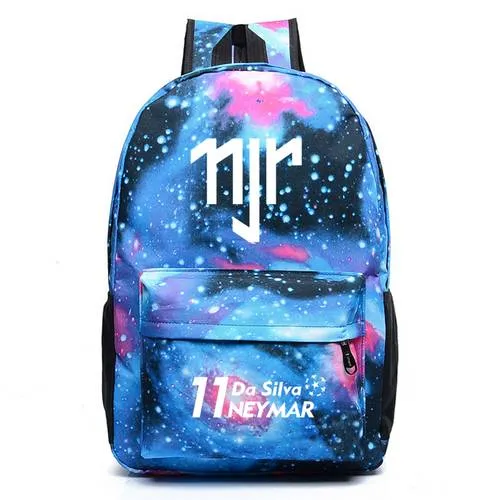 Neymar Jr Canvas Backpack Men Men Lockpacks Travel Bag Boy Girl SchoolバッグティーンエイジャーフットボールRucksackMochila escolar276c