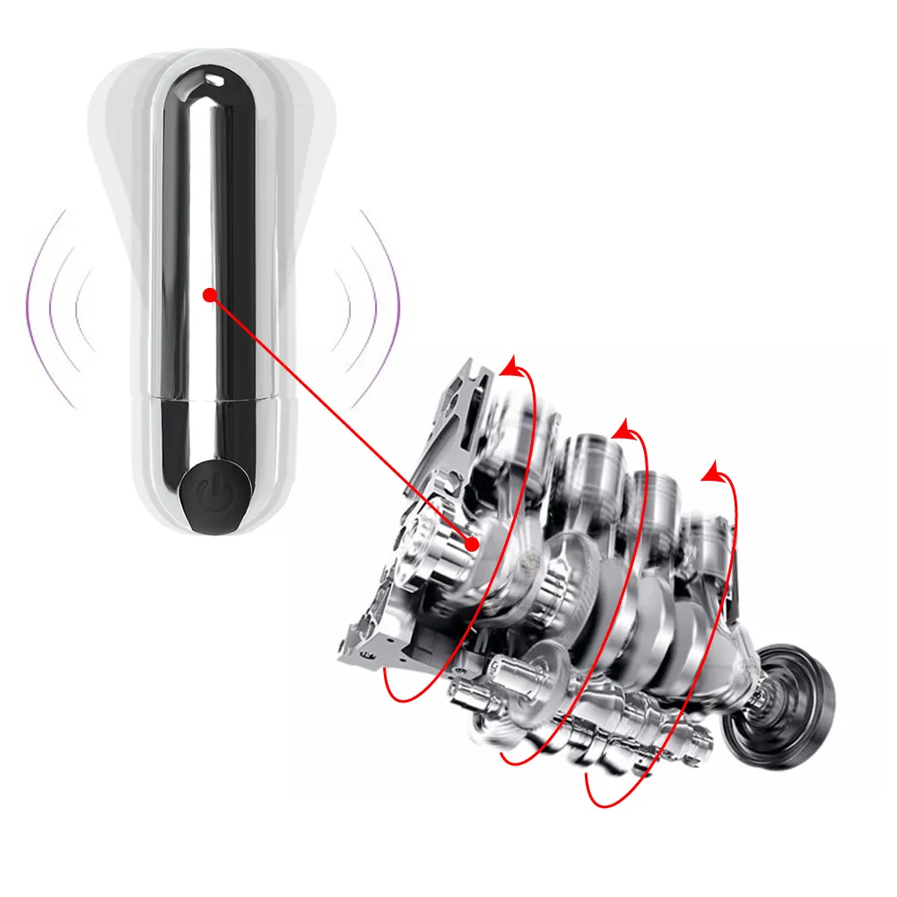 Ikoky Сильная вибрация пуля вибратор секс игрушки для женщин USB перезаряжаемые 10 скорость водонепроницаемый G-Spot Massager Products S1018