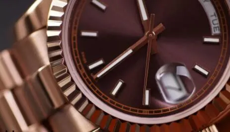 Day Day Rose Gold Orologio Di Lusso marka zegarek na dzień Prezydent Automatyczne zegarki Orologio Da Pols Automatico Lusso Orologio R244D