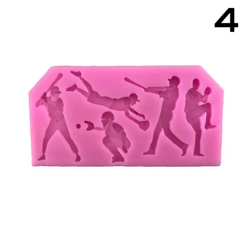 Strumenti decorare torte Sport Forma in silicone Palla Forma di calcio Stampo in silicone fondente Sport Stampo torta Fondente Palline # 201264F