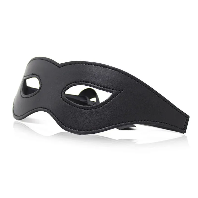 Morease Black Sexy Eye Mask Blindfold Bondage Leather Fetish Slave Erotic Cosplay Bdsm Prodotto le donne Gioco adulti Sex Toys S924