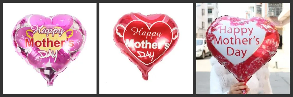 Ballons en forme de cœur pour père et mère, ballon en aluminium pour fête des mères, ballon globol pour festival des mères, 220D