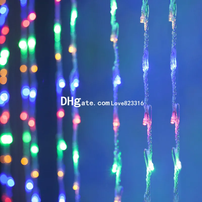 3x3M 6x3M Impermeabile LED Cascata Ghiacciolo Luci della stringa della tenda Festa di Natale Luce la decorazione del giardino di nozze264m