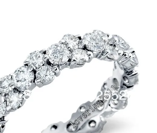 Choucong Joias Lady's Cushion Cut 8ct Diamond Wedding Rings tamanho 5 6 7 8 9 10 Presente 306v