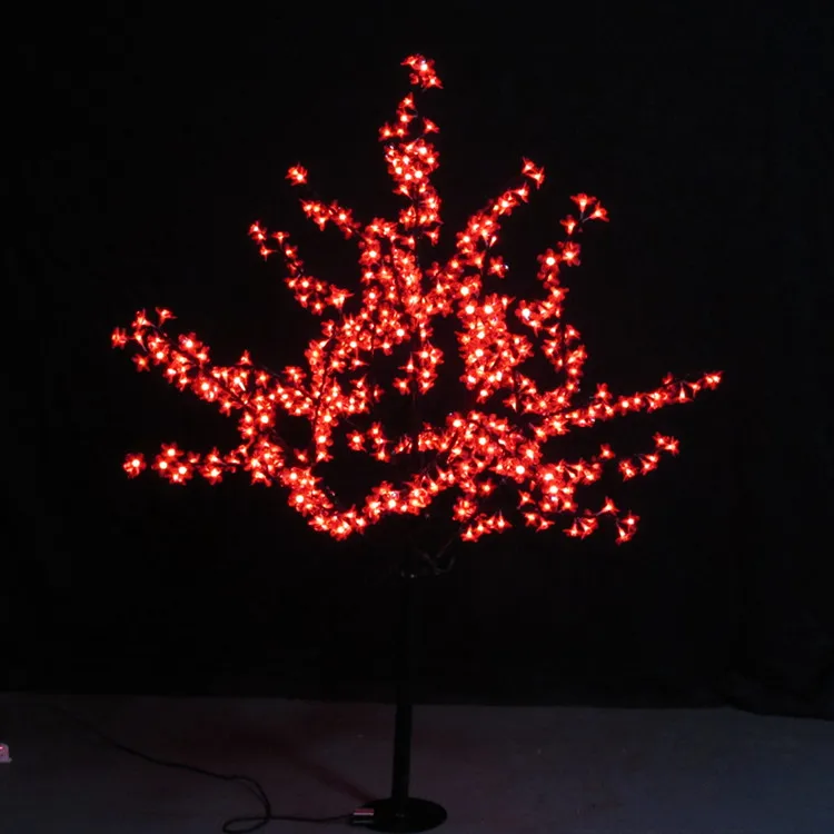 LEDクリスマスチェリーブロッサムツリーライトLED電球1 5m高さ110 220V 7色RainProof254S