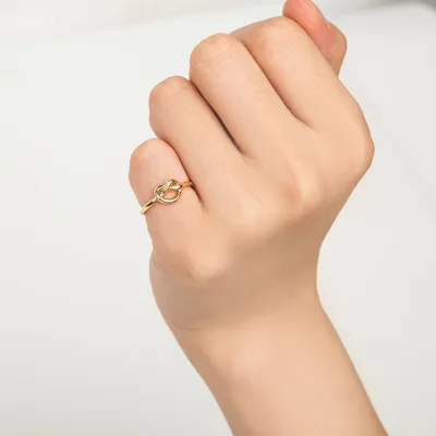 Anello con nodo infinito Anelli aperti con nodo a cuore semplice con nocche donne Accessori regalo gioielli di fidanzamento matrimonio