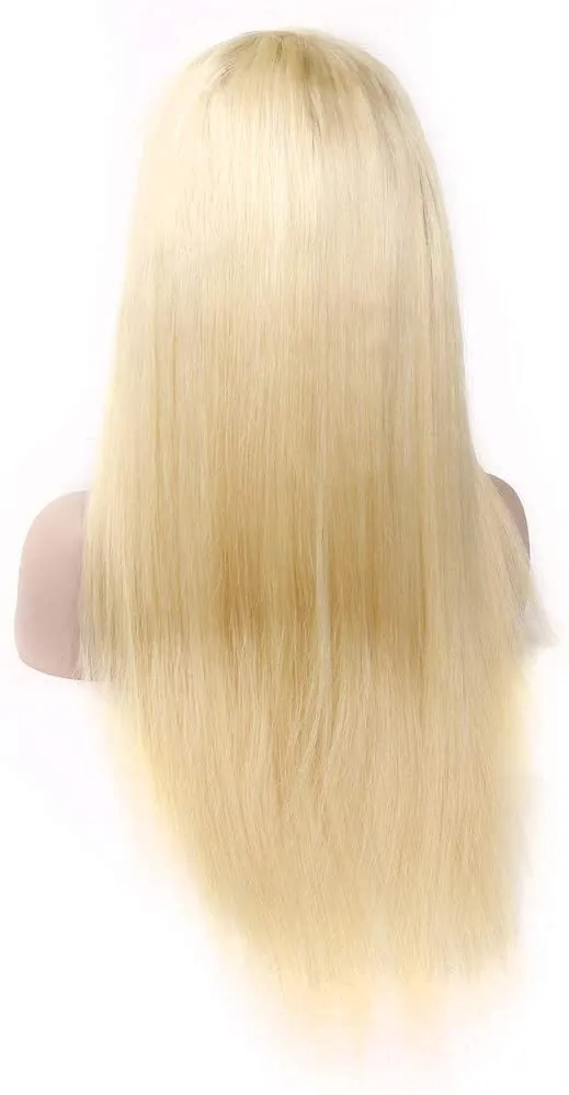 613 Blonde Lace Front Wig Straight Honey Blonde Human Hair Wigs для женщин, предварительно вырванных с детскими волосами 150 плотность 13х4 Blonde Wig214668829