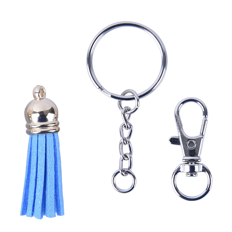 125st. Set Alloy Key Chains Tassel Bulk Nyckelringar Keyrings för DIY Crafts Jewelry Material2596