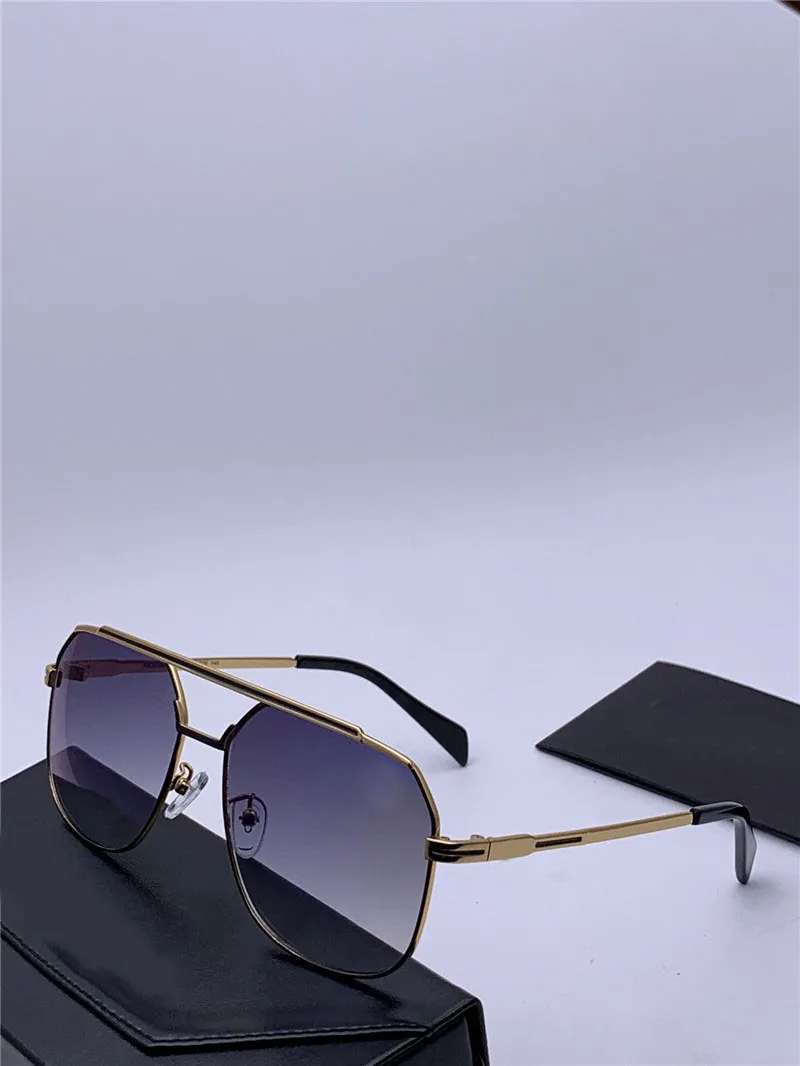Inteiro-os mais recentes óculos de sol designers 9081 quadro piloto de quadro de estrutura de cor de cor da perna de cor luz Decorativa Top 2171