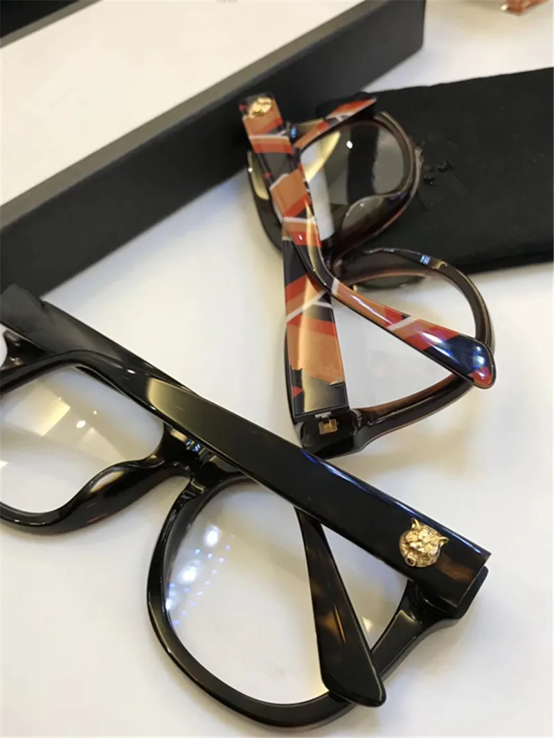 Lüks-Moda Kadın Marka Tasarımcısı 0033o Gözlük Out Out Optical Lens Kare Tam Çerçeve Siyah Kaplumbağa Bing Bing Cas2340 ile Gelin