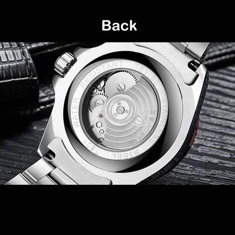 2019 Drop Tevise лучший бренд мужские механические часы автоматические модные роскошные мужские часы из нержавеющей стали Relogio Masculino LY1257Y