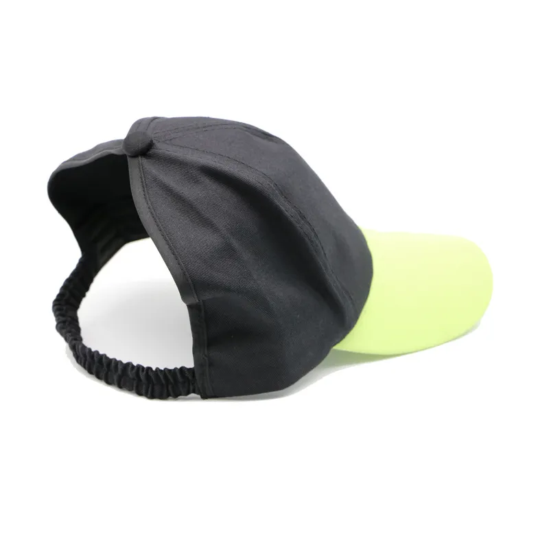 サマーサンバイザーの女性野球帽透明バイザーサンハット空のトップキャップレジャービーチカスケット283U