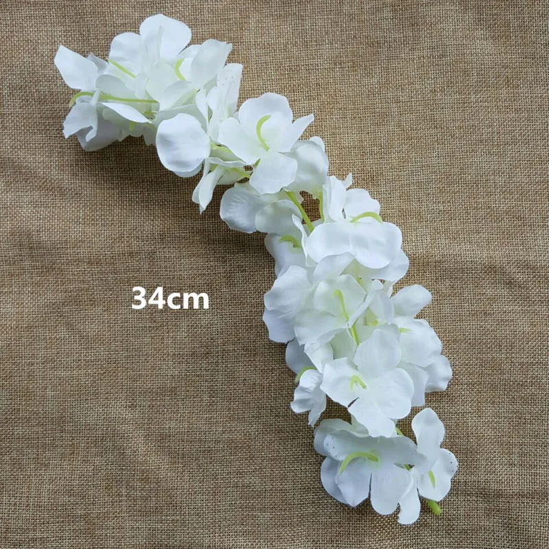 100 stks Witte Kleur Kunstbloem Hoofd Bruiloft Rose Pioen Hortensia Bruidsboeket Bruiloft Decoratie DIY Home Party Fake Flowe307E