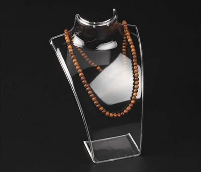 Mannequin en acrylique, présentoir de bijoux, boucles d'oreilles, pendentifs, colliers, support de modèle pour cadeau, de 2 pièces, DS132262