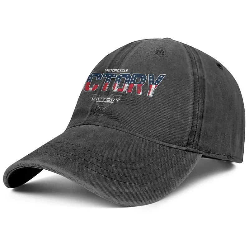 Victory Motorcycle USA cross country unisexe denim casquette de baseball golf vintage chapeaux d'équipe Flash or drapeau américain Logo315C