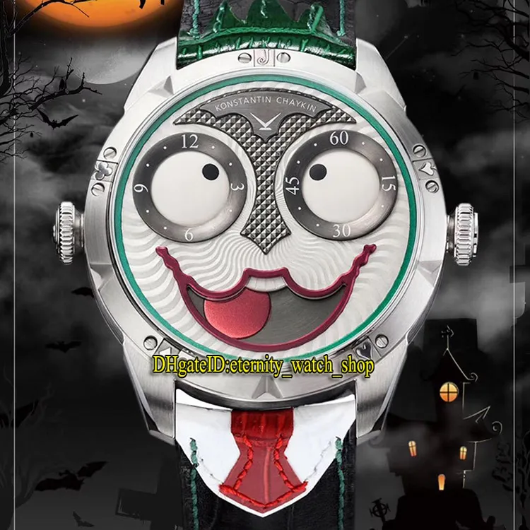 TW V3SエディションKONSTANTIN CHAYKIN MOON PHASE JOKER VAMPIRE HALLOWEEN DIAL NH35A自動メンズウォッチローズゴールドケースデザイナー2723