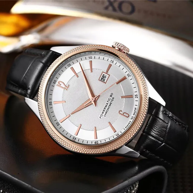 Relógio suíço para homens movimento de quartzo relógios casuais t063 pulseira de couro designer relógio estilo de vida à prova dwaterproof água relógio de negócios montre de3519