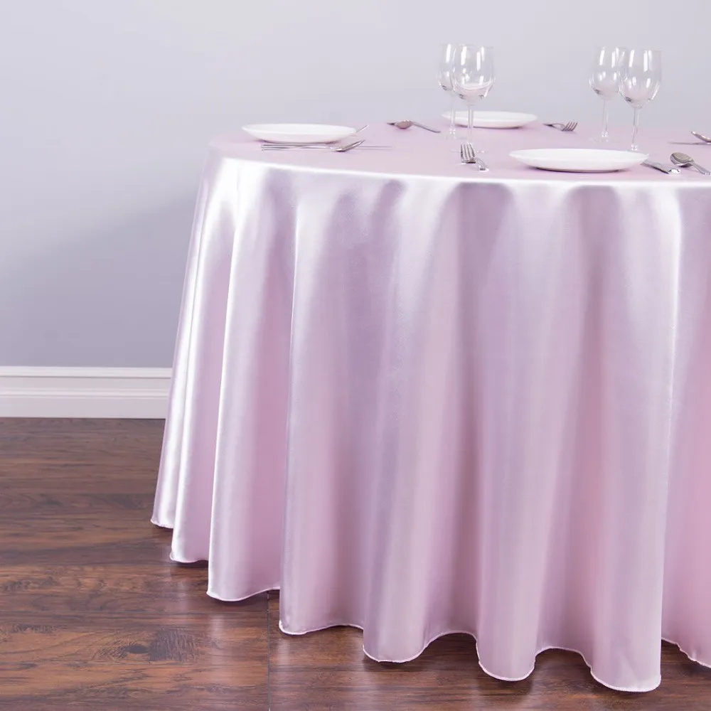 테이블 천 새틴 식탁보 57''90'120 ''웨딩 생일 파티를위한 흰색 검은 색 고기 272e