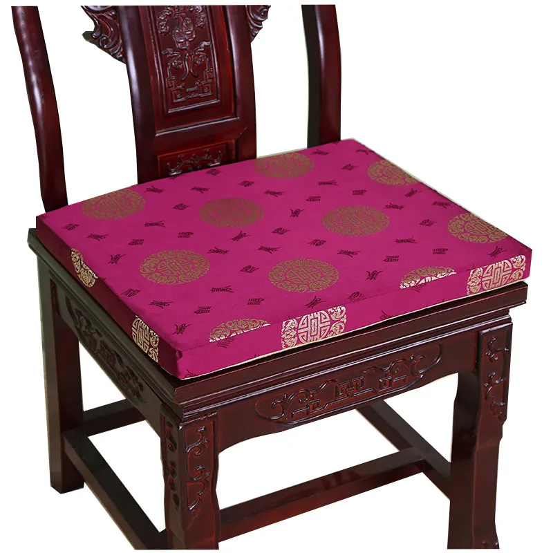 Китайская шелковая парча, диван, кресло, подушка, губка, противоскользящая подушка для сиденья, подушка на молнии, сиденья, рождественские украшения, обеденный стул, кресло 274d
