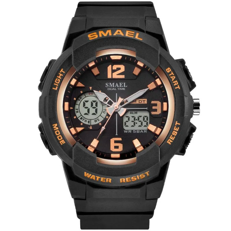Smael Kids Digital Watches Boys Clock Mężczyźni sport Watch Waterproof Kids LED Display Relogio1643 Zegarki dla dziewcząt Digital257V