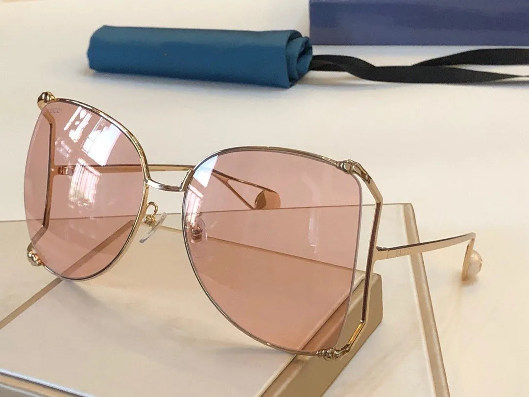 Роскошные дизайнерские солнцезащитные очки прозрачные круглые очки женщины классические очки оптики с большими металлическими рамами прозрачная линза