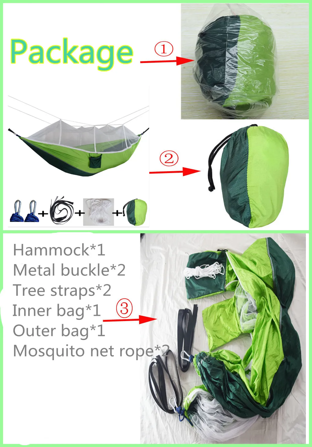 Mosquito Net Outdoor Double Hammock Holiday Beach Mosquito Net Parachute Hammock291f