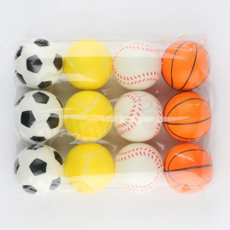 Baseball Football chien de compagnie Jouet Éponge Balles 6.3 cm Doux PU Mousse Balle Décompression jouets Nouveauté Sport Jouets Pour Enfants T2G5033