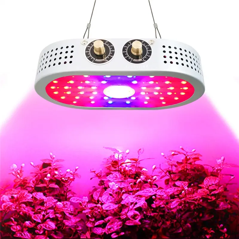 1100W LED GROW Light 85-265V dubbelomkopplare Dimble Full Spectrum Grow Lamps för inomhusplantor Tält växthusblomma Fitolamp P252Q